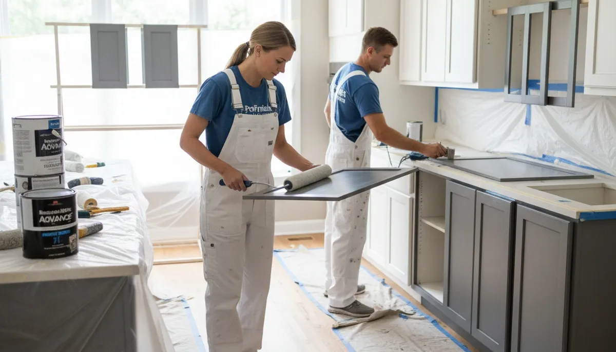 Cabinet painting service in Spokane, WA by Spokane Paint Pros