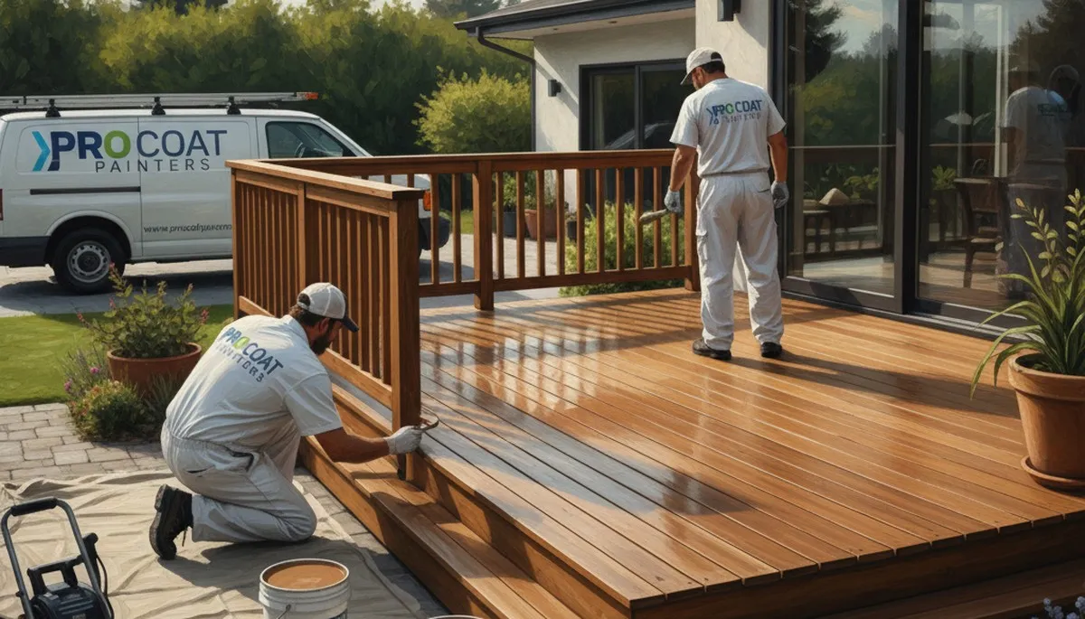 Professional deck painting in Spokane, WA for durable four-season wood protection