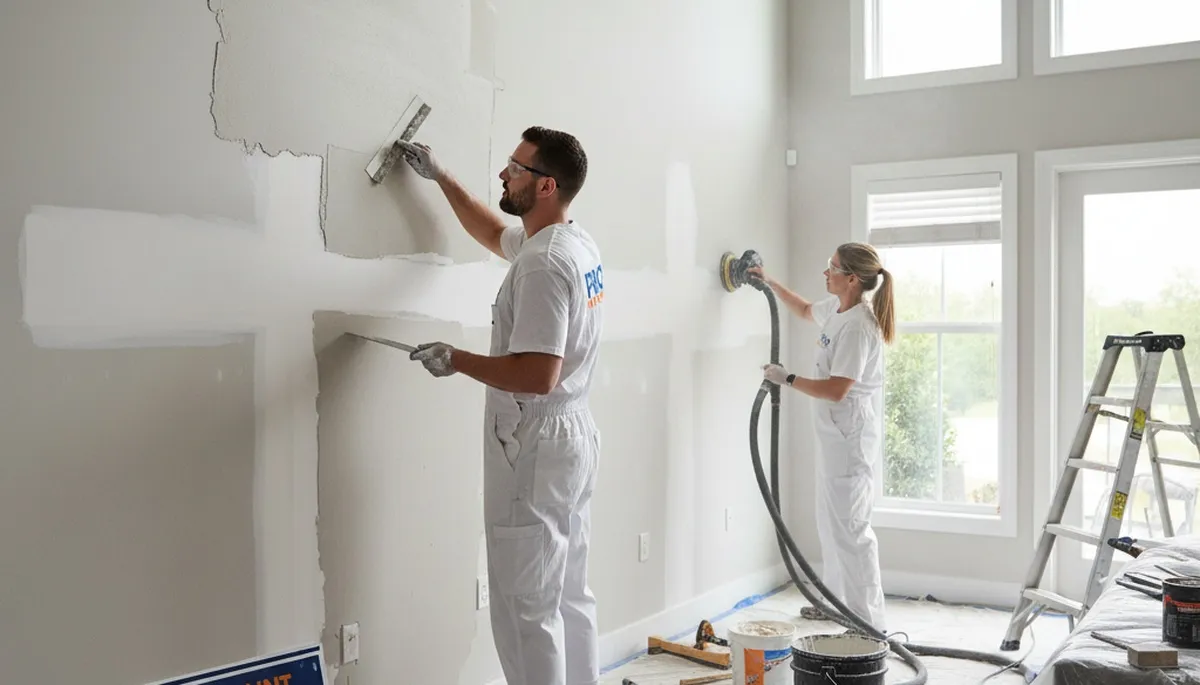 Drywall repair in Spokane, WA by Spokane Paint Pros for cracks, holes, and water damage