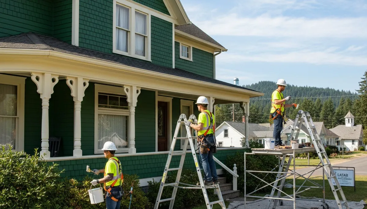 Painting contractor serving Spokane, WA with professional house painting services