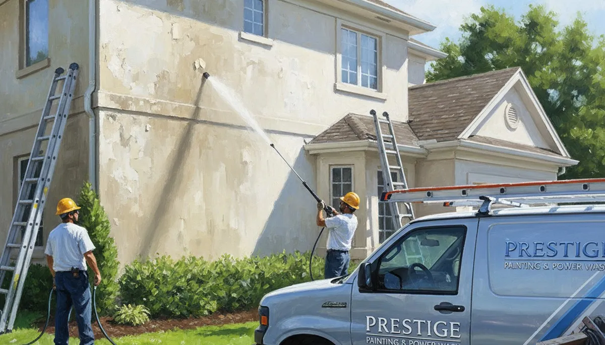 Pressure cleaning service in Spokane, WA for siding, fences, and concrete by Spokane Paint Pros